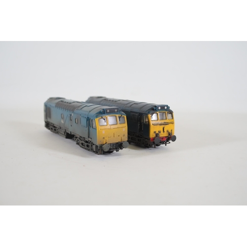 161 - 2 Bachmann OO Gauge Locomotives Class 25 Diesels BR Blue Weathered Editions. Both of these trains ar... 