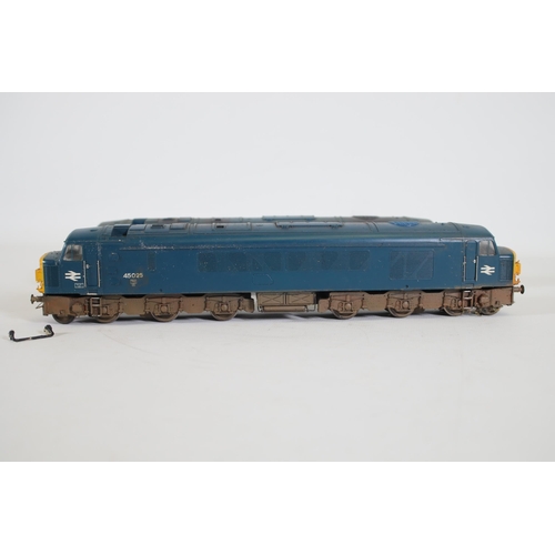 163 - 2 Bachmann BR Blue OO Gauge Locomotives Class 45. Both of these Trains  are in used condition, glue ... 