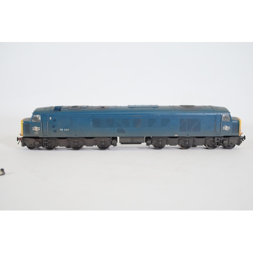 163 - 2 Bachmann BR Blue OO Gauge Locomotives Class 45. Both of these Trains  are in used condition, glue ... 