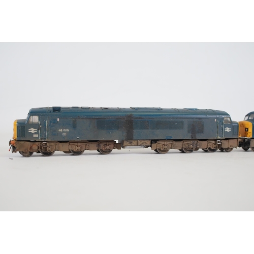 165 - 2 Bachmann OO Gauge Locomotives Br Blue Class 45. Both of these trains appear to be in used conditio... 