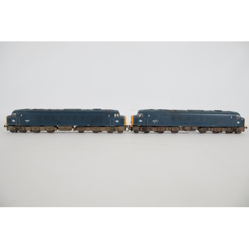 167 - 2 Bachmann OO Gauge Locomotives Class 46 BR Blue. Both of these trains  appear to be in used conditi... 