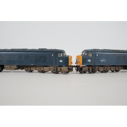 167 - 2 Bachmann OO Gauge Locomotives Class 46 BR Blue. Both of these trains  appear to be in used conditi... 