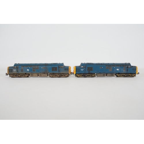 168 - 2 Bachmann Class 37 OO Gauge Locomotives Br Blue. Both of these trains appear to be in good used con... 