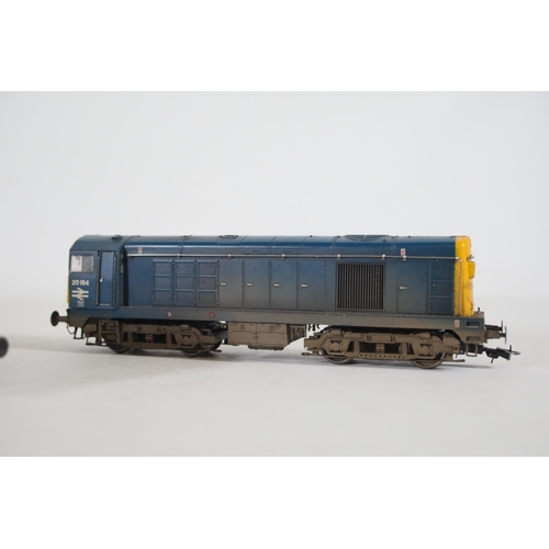 169 - 2 Bachmann Class 20 Locomotives Br Blue OO Gauge. Both of these trains  appear to be in used conditi... 