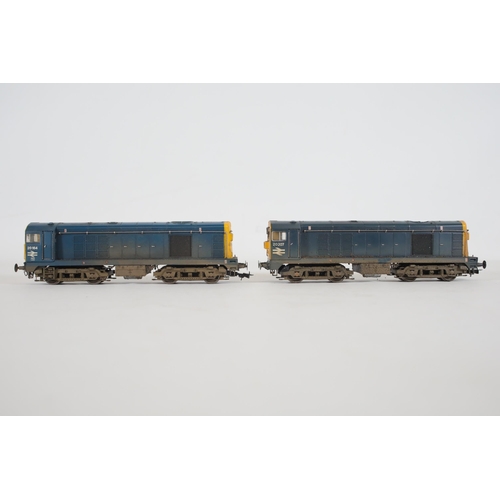 169 - 2 Bachmann Class 20 Locomotives Br Blue OO Gauge. Both of these trains  appear to be in used conditi... 