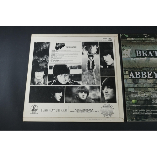 18 - Two Beatles Albums in Vinyl, Rubber Soul PMC1267 and Abbey Road PCS7088. Both vinyl's are in excelle... 