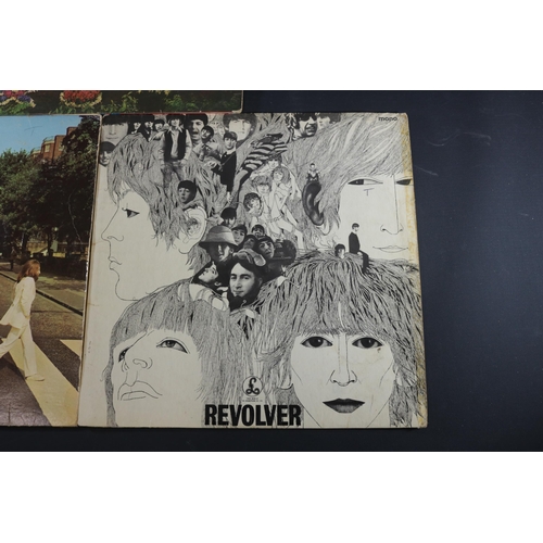 19 - A collection of Beatles Albums, Revolver shows some age related wear to the cover. PMC7009, on side ... 