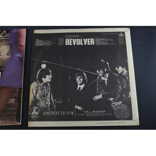 19 - A collection of Beatles Albums, Revolver shows some age related wear to the cover. PMC7009, on side ... 