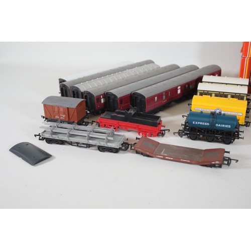 190 - Large collection of OO Gauge mostly Hornby Goods Wagons and Carriages, some Lima branded pieces in t... 