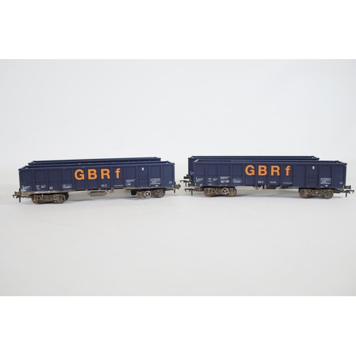 195 - JNA Ealnos Bogie Box Wagons GBRF Blue Revolution Trains OO Gauge x7. All appear to be in good used c... 