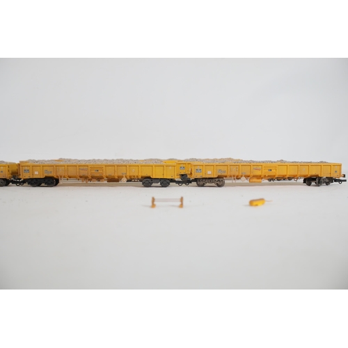 197 - Dapol JNA Falcon Network Rail Ballast Wagon OO Gauge x14. Full with minerals. Most of these appear t... 