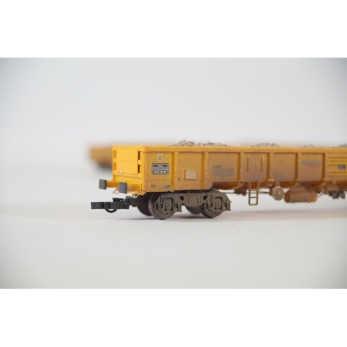 197 - Dapol JNA Falcon Network Rail Ballast Wagon OO Gauge x14. Full with minerals. Most of these appear t... 