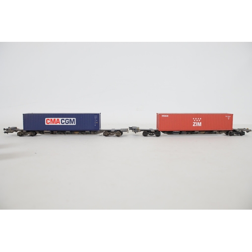 200 - 12x Dapol Branded Containers Transporters OO Gauge Carriers to include a KTA Pocket Wagon Gers 97711... 