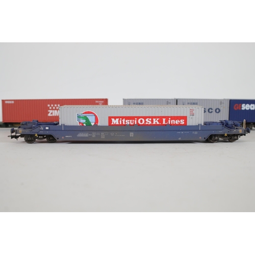 200 - 12x Dapol Branded Containers Transporters OO Gauge Carriers to include a KTA Pocket Wagon Gers 97711... 