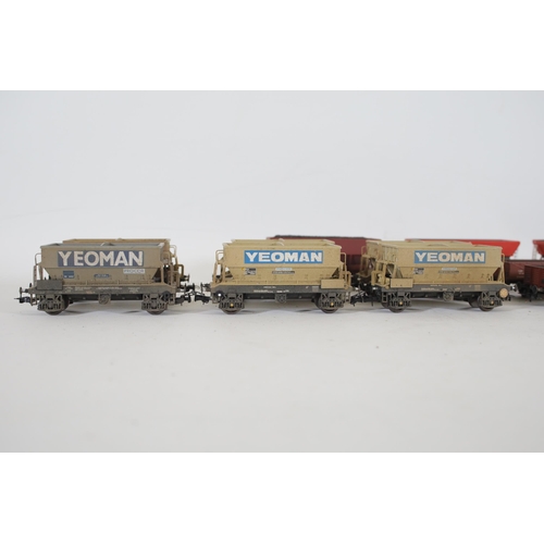 213 - 13 Goods Transport Wagons OO Gauge Bachmann and Hornby to include 6x Yeoman PGA wagons (some have ha... 