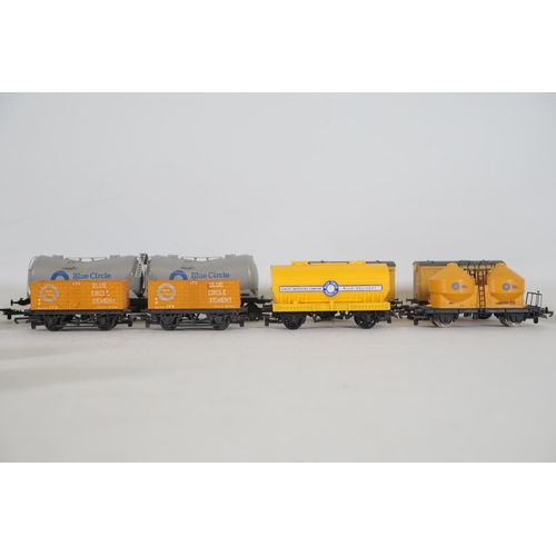 218 - 13 OO Gauge Goods Transporters Blue Circle Cement by Various makers to include 2x Blue Circle Cement... 