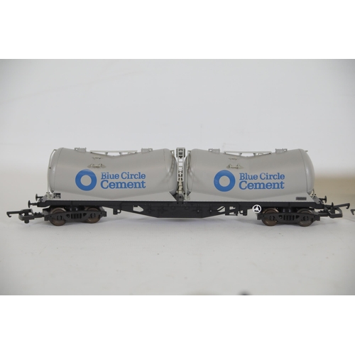 218 - 13 OO Gauge Goods Transporters Blue Circle Cement by Various makers to include 2x Blue Circle Cement... 