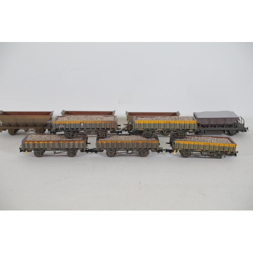 227 - 9 Hornby oo Gauge Mineral Transporters to include ZFV Dogfish, 3 ZCV Tope Wagons, 5 ZCV Rudd Clam St... 