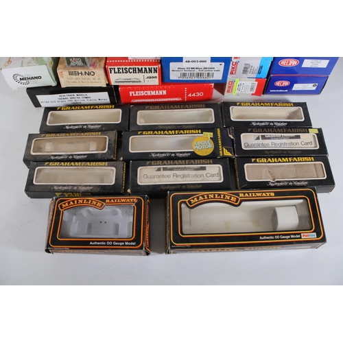 240 - 31x Various locomotive boxes 00 gauge and some n gauge Dapol, heijan, Piko, graham farish, Fleischma... 