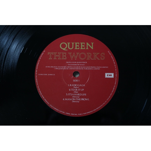 25 - A collection of Four Queen Albums, including Queen Sheer Heart Attack EMC 3061. The cover and interi... 