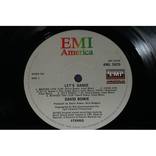 26 - A Collection of Four David Bowie LPs, including Young Americans. RS1006 Stereo, the cover has some g... 