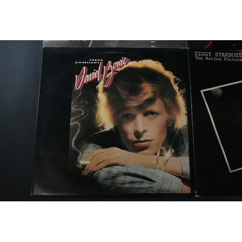 26 - A Collection of Four David Bowie LPs, including Young Americans. RS1006 Stereo, the cover has some g... 