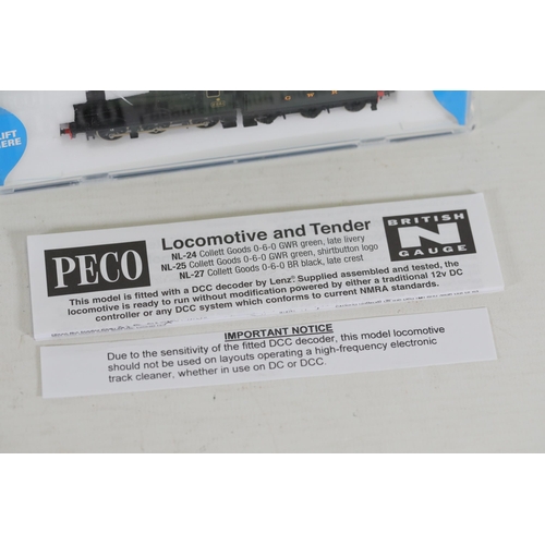 268 - Peco locomotive n gauge NL-24 0-6-0 collett goods GWR Green 