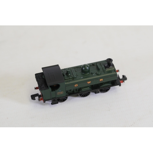 273 - 2 Graham Farish Pannier Tank N Gauge Locomotives both boxed. 1x 371-381A class 61xx Prairie tank 611... 