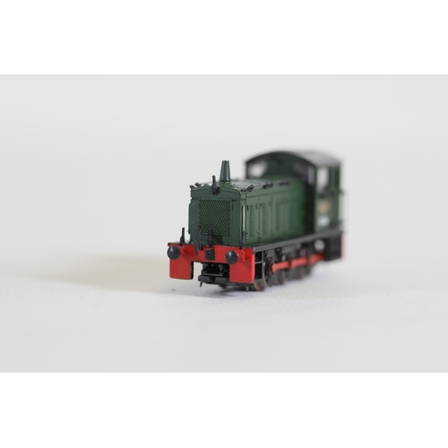 274 - 3x Boxed N Gauge Locomotives Bachmann and Dapol GWR Green. 1 Graham farish by Bachmann Small green d... 