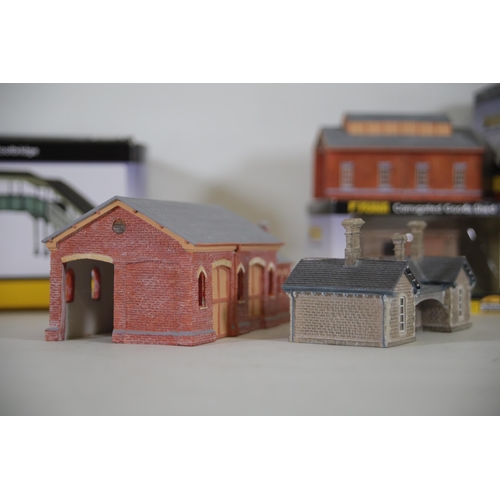 277 - Good selection of Various Houses N Gauge Layout Buildings Hornby Hobbies Ltd and some Graham Farish ... 