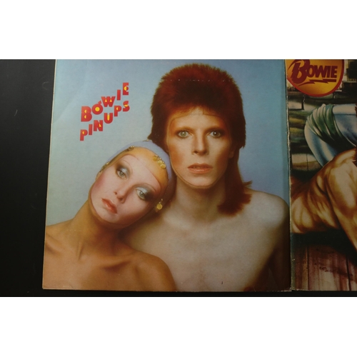 28 - A collection of Four David Bowie albums, all in great condition. Some minor age related wear to cove... 