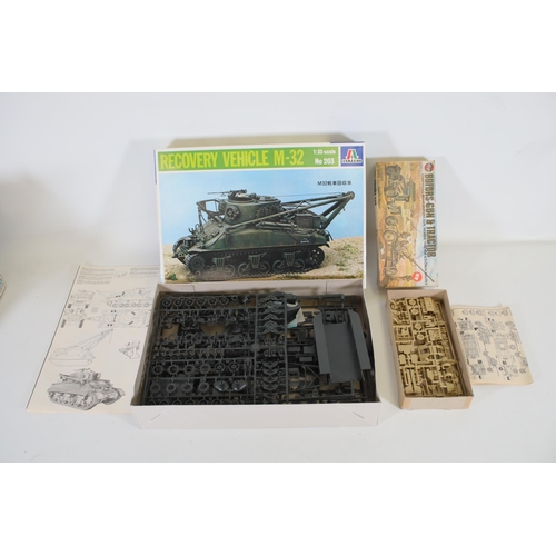 292 - 14x Scale model sets by Airfix Tamiya italeri and hasegawa plus 4 omnia. Tamiya x3 British special a... 