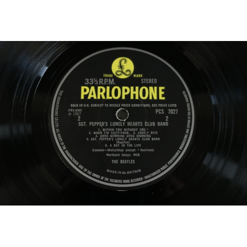 3 - Beatles Sgt Peppers Lonely Hearts Club Band, Parlophone Black/Yellow Label, YEX 638-1 GAM / YEX-637-... 