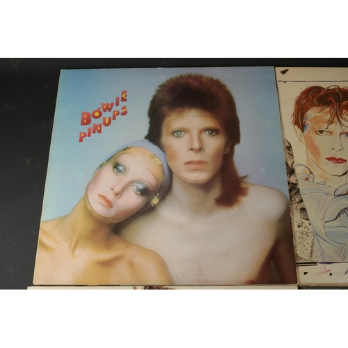 30 - A collection of Four David Bowie Albums. Including Aladdin Sane, Gatefold, very clean/crisp cover, i... 