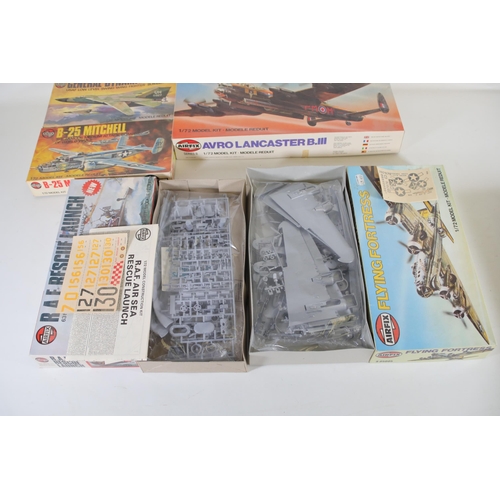 301 - 10x Airfix Scale Models boxed aeroplanes sets, 1x Italarei. 1x hunter F.6 1/72 scale, Supermarine Sp... 