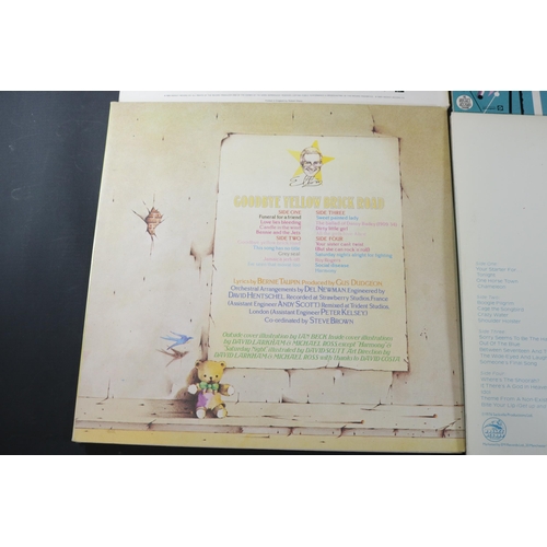 33 - A Collection of Four Elton John Vinyl's, including Yellow Brick Road DJLPD1001, Gatefold cover in ex... 