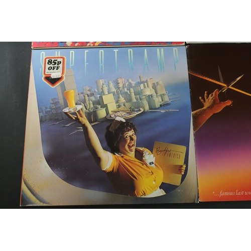 36 - A Small collection of Supertramp Vinyl. Supertramp Live Double Gatefold Album,. AMLM 66702, in excel... 