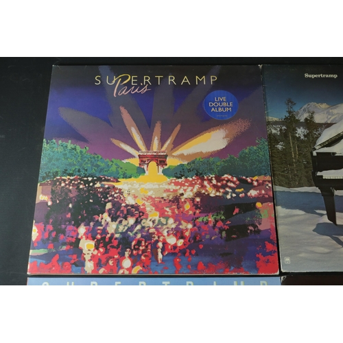 36 - A Small collection of Supertramp Vinyl. Supertramp Live Double Gatefold Album,. AMLM 66702, in excel... 