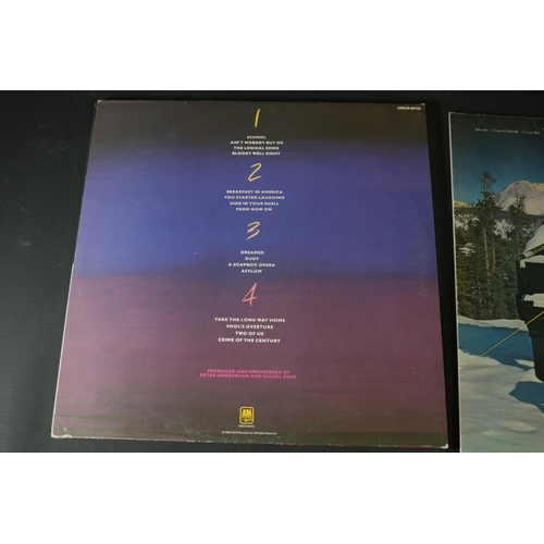 36 - A Small collection of Supertramp Vinyl. Supertramp Live Double Gatefold Album,. AMLM 66702, in excel... 