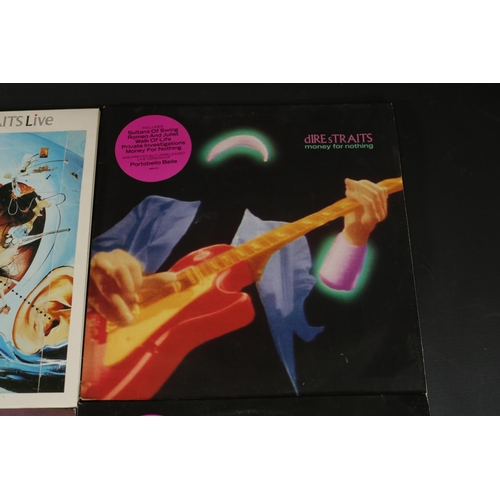 38 - A small collection of Vinyl records, 3x Dire Straits, 1x The Stylists. There are 2 copies of Dire St... 