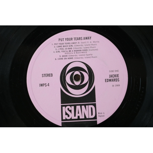 39 - Jackie Edwards Put Your Tears Away Vinyl stereo IWPS4. Side One: IWPS+4+A, small scratch on outer ed... 