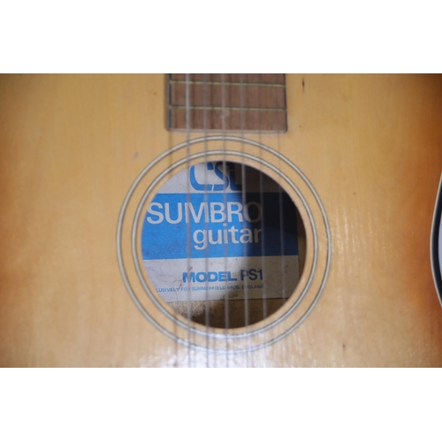 401 - CSL SUMBRO Guitar Model PS1 Acoustic. Sold with No Reserve.