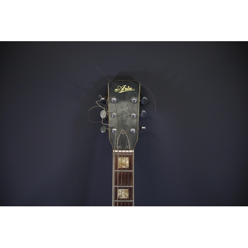 403 - Aria John Pearse Jumbo Acoustic Guitar. Sold with No Reserve.