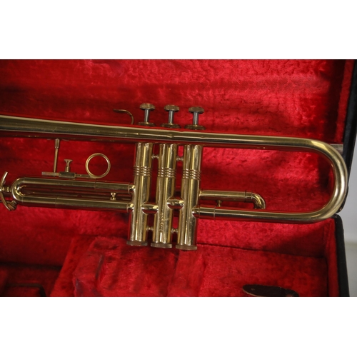 406 - Zenith JR Lafleur & Son Ltd Foreign London Vintage Trumpet in case.