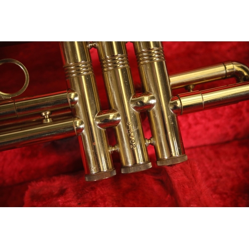 406 - Zenith JR Lafleur & Son Ltd Foreign London Vintage Trumpet in case.