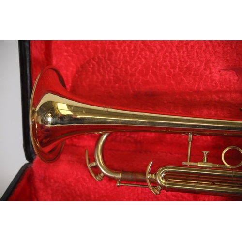 406 - Zenith JR Lafleur & Son Ltd Foreign London Vintage Trumpet in case.