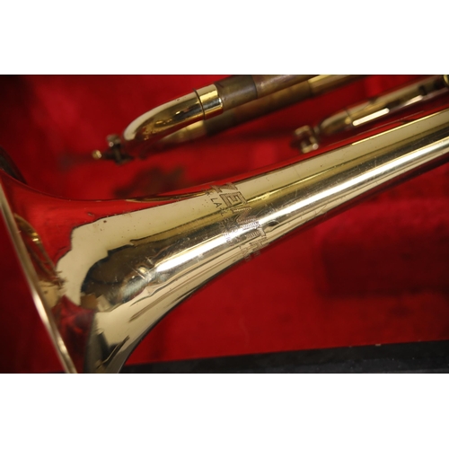 406 - Zenith JR Lafleur & Son Ltd Foreign London Vintage Trumpet in case.