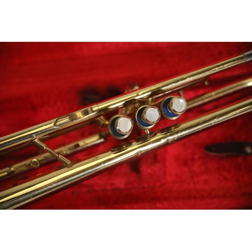 406 - Zenith JR Lafleur & Son Ltd Foreign London Vintage Trumpet in case.