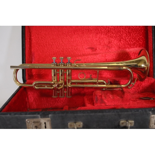 406 - Zenith JR Lafleur & Son Ltd Foreign London Vintage Trumpet in case.