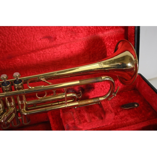 406 - Zenith JR Lafleur & Son Ltd Foreign London Vintage Trumpet in case.